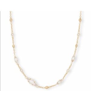 Kendra Scott Debra choker necklace. Gold chain, glass stones. NWT and never worn